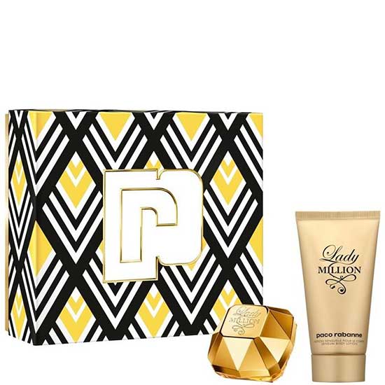 снимка на парфюм Paco Rabanne LADY MILLION парфюм за жени комплект 2 части 50 мл - EDP