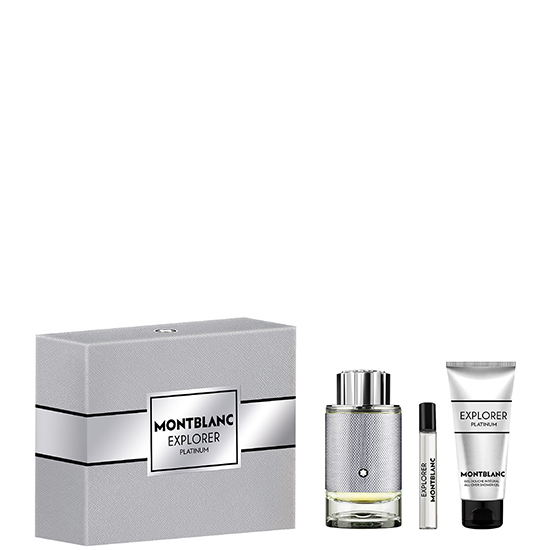 снимка на парфюм Mont Blanc Explorer Platinum комплект 3 части 100 мл - EDP