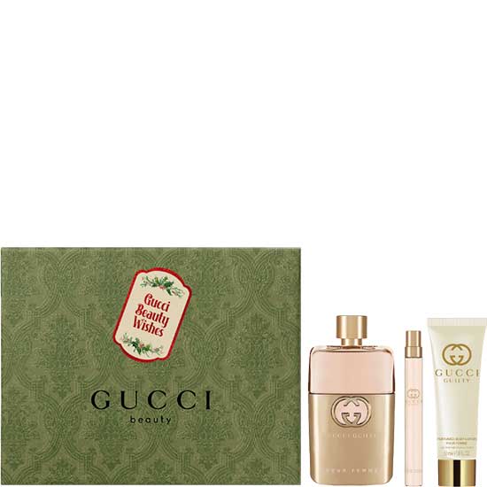 снимка на парфюм Gucci Guilty Pour Femme Eau de Parfum комплект 3 части 90 мл - EDP