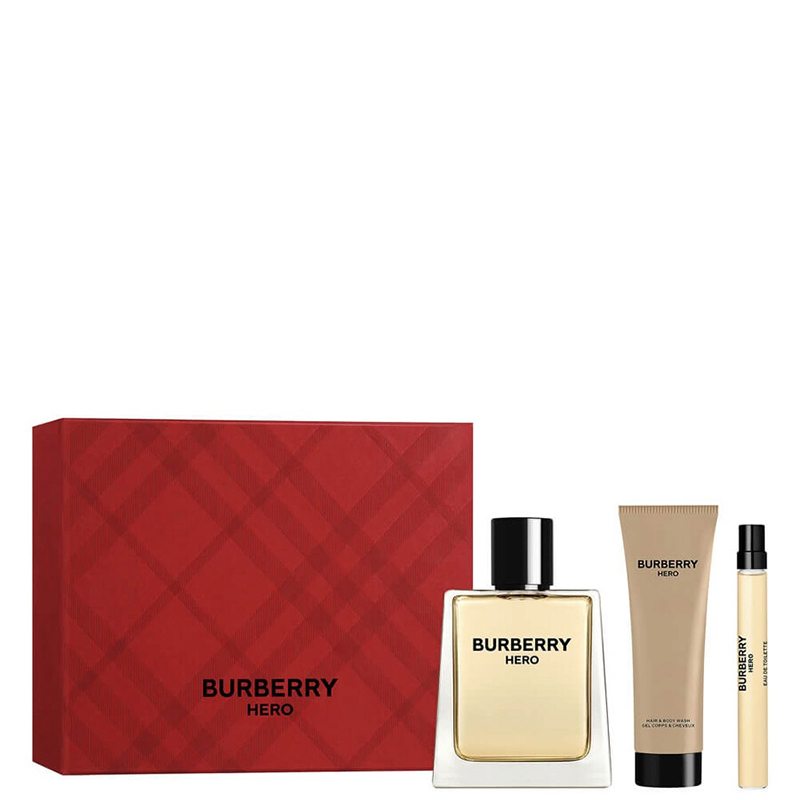 снимка на парфюм Burberry Hero комплект 3 части 100 мл - EDT