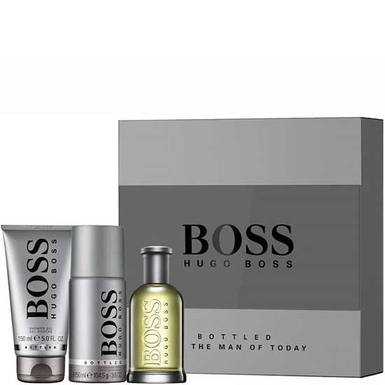 снимка на парфюм Hugo Boss BOSS BOTTLED комплект 3 части 100 мл - EDT