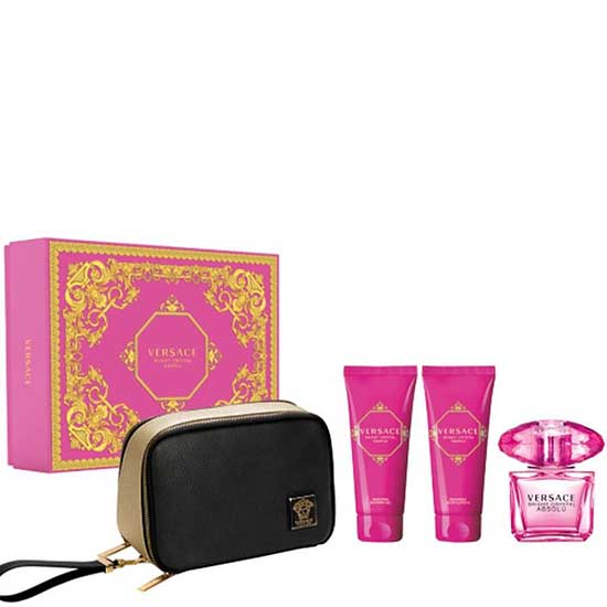 снимка на парфюм Versace BRIGHT CRYSTAL ABSOLU комплект 4 части 90 мл - EDP