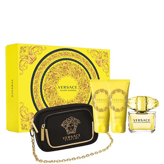 снимка на парфюм Versace YELLOW DIAMOND комплект 4 части 90 мл - EDT