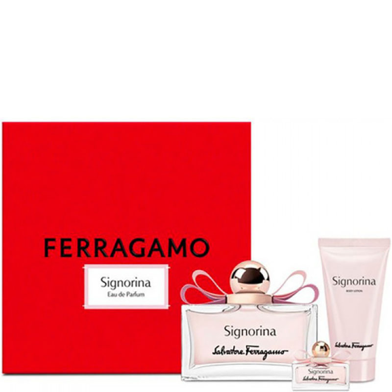 снимка на парфюм Salvatore Ferragamo SIGNORINA комплект 3 части 100 мл - EDP